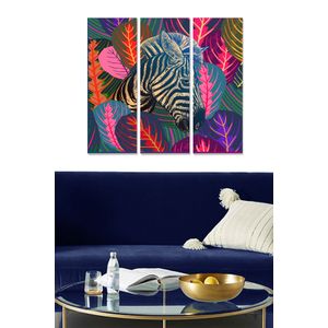 MDF1262311195 Multicolor Decorative MDF Painting (3 Pieces)