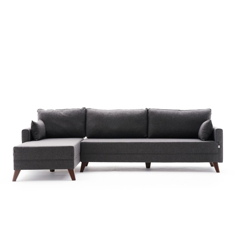 Bella - ugaona sofa, lijevi ugao - antracit boja slika 5