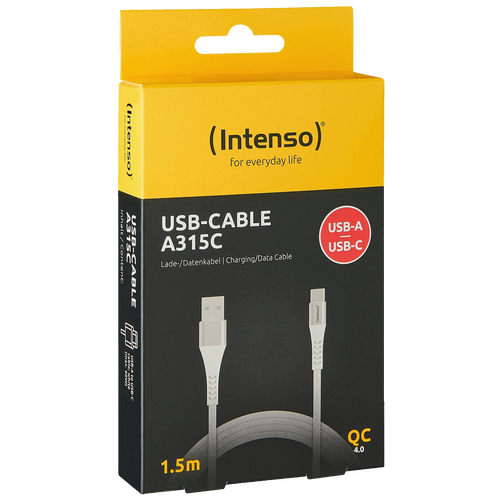 (Intenso) USB kabel za smartphone, USB-A to USB type C, 1.5 met. - USB-Cable A315C slika 1