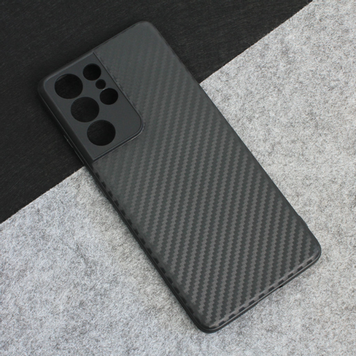 Torbica Carbon fiber za Samsung G998B Galaxy S21 Ultra crna slika 1