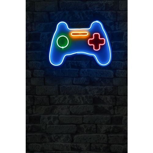 Wallity Ukrasna plastična LED rasvjeta, Play Station Gaming Controller - Blue slika 2