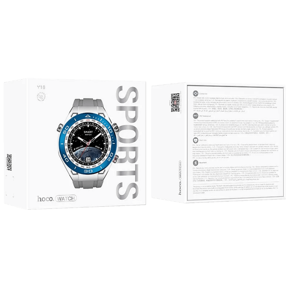 hoco. Pametni sat, 1.39" zaslon, Bluetooth, IP67 - Y16 Silver slika 3