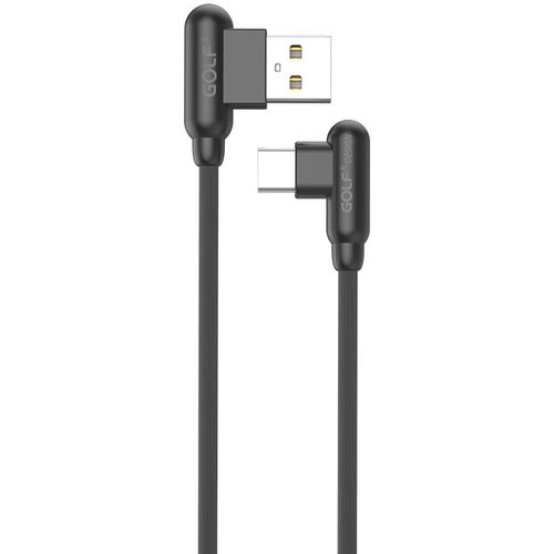 USB kabl tip C 1m 90° GOLF GC-45T crni slika 1
