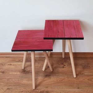 Nesting stolovi 2Shp128 - (2 komada) - boje: roza