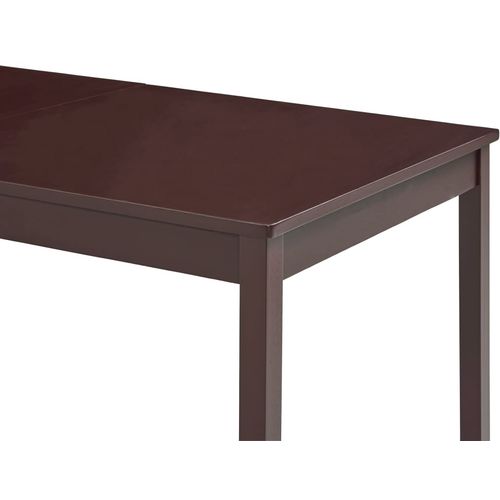 Blagavaonski stol tamnosmeđi 180 x 90 x 73 cm od borovine slika 4