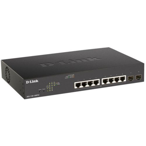 LAN Switch D-Link DGS-1100-10MPV2/E 10/100/1000Mbps 8port/2SFP Smart slika 2