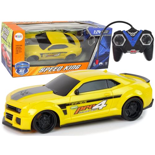 Auto na daljinsko upravljanje R/C Sports Car 1:24  Speed King - žuti slika 1