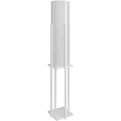 Opviq Podna lampa polica DOR bijela , ivreica, MDF, platno, visina 160 cm, promjer sjenila 21 cm, visina 84 cm, E27 45-60 W, Dor - White slika 1