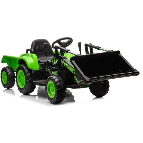 Traktor s utovarivačem BLAZIN zeleni - traktor na akumulator slika 1