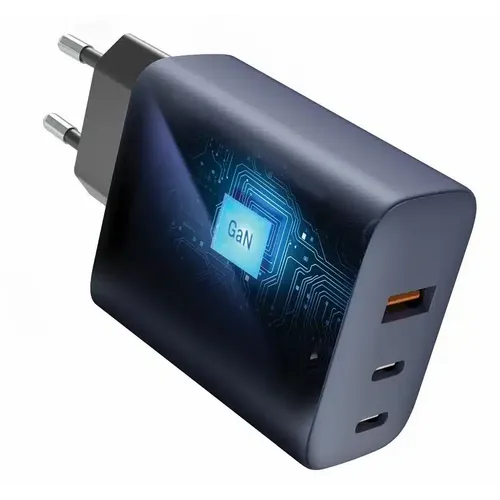 Forcell F-Energy GaN mrežni punjač - 65 W s priključcima: 2x USB C i USB A s PD i QC 4.0 punjenjem slika 3