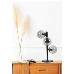 Simay 3 Lü Crna Lampa sa Dimnim Staklom
