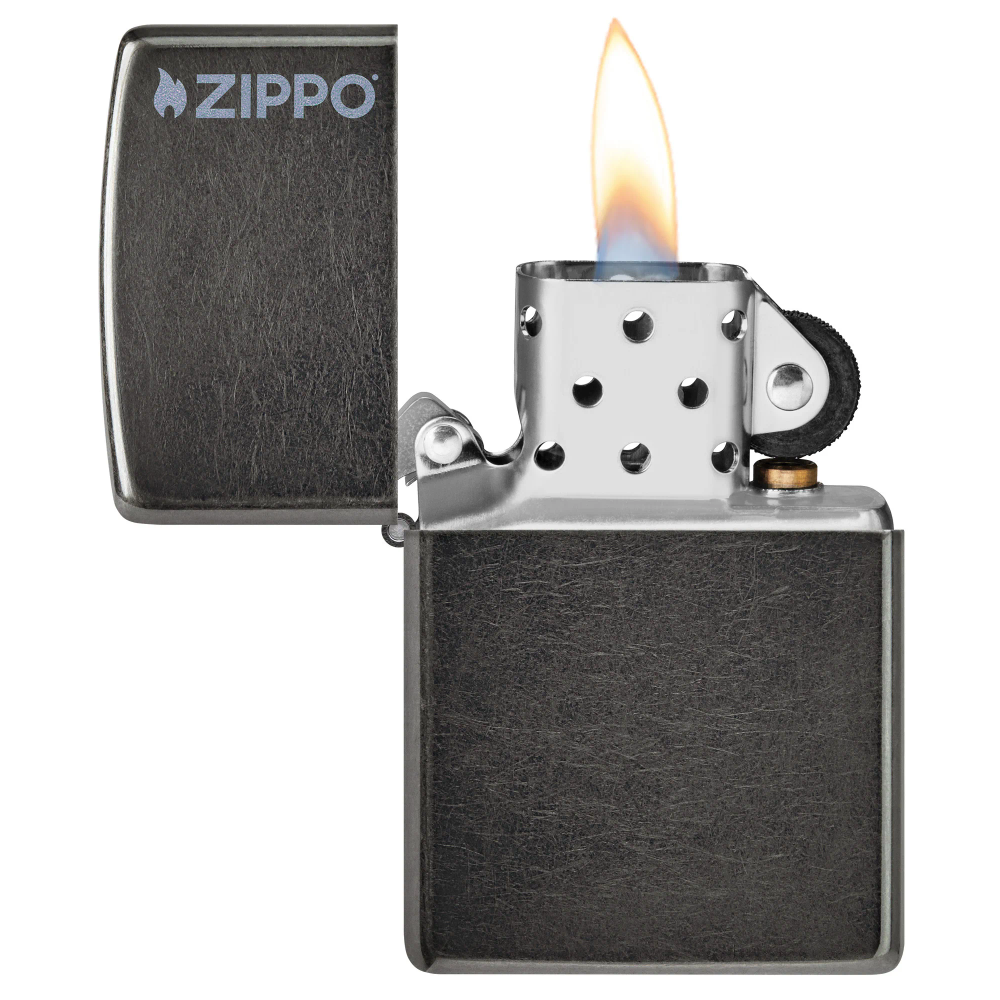 Zippo upaljač 28378ZL Classic Grey Logo slika 2