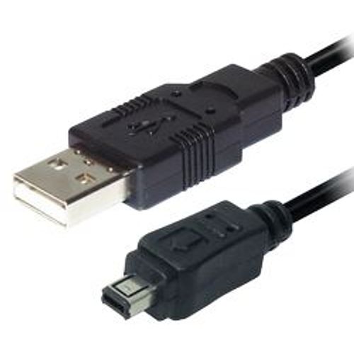 Transmedia USB type A plug - 4 pin mini USB plug, 2,0 m slika 1