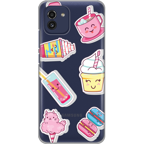 Torbica Silikonska Print Skin za Samsung A035G Galaxy A03 Ice cream slika 1