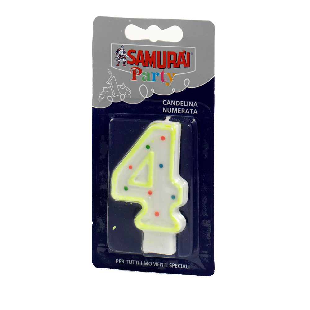 Samurai rođendanska svijeća br. 4 slika 1