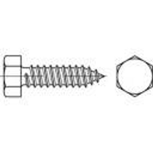 TOOLCRAFT 144607 vijci s šesterokutnom glavom za lim 8 mm 50 mm vanjski šesterokutni DIN 7976 čelik galvansko pocinčani 250 St. slika 1