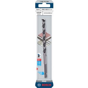 Bosch professional Set svrdla PRO HEX-5, 5 x 100, 6 x 100, 8 x 150 mm, 3 kom.