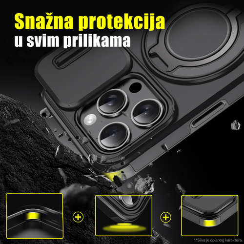 Torbica CamShield Ring stand za Samsung S921B Galaxy S24 plava slika 2