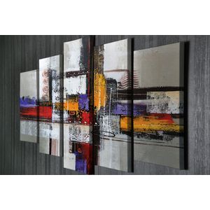 BC95 Multicolor Decorative Canvas Painting (5 Pieces)