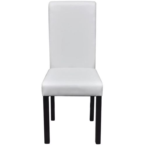 Blagovaonske stolice od umjetne kože 4 kom bijele slika 8