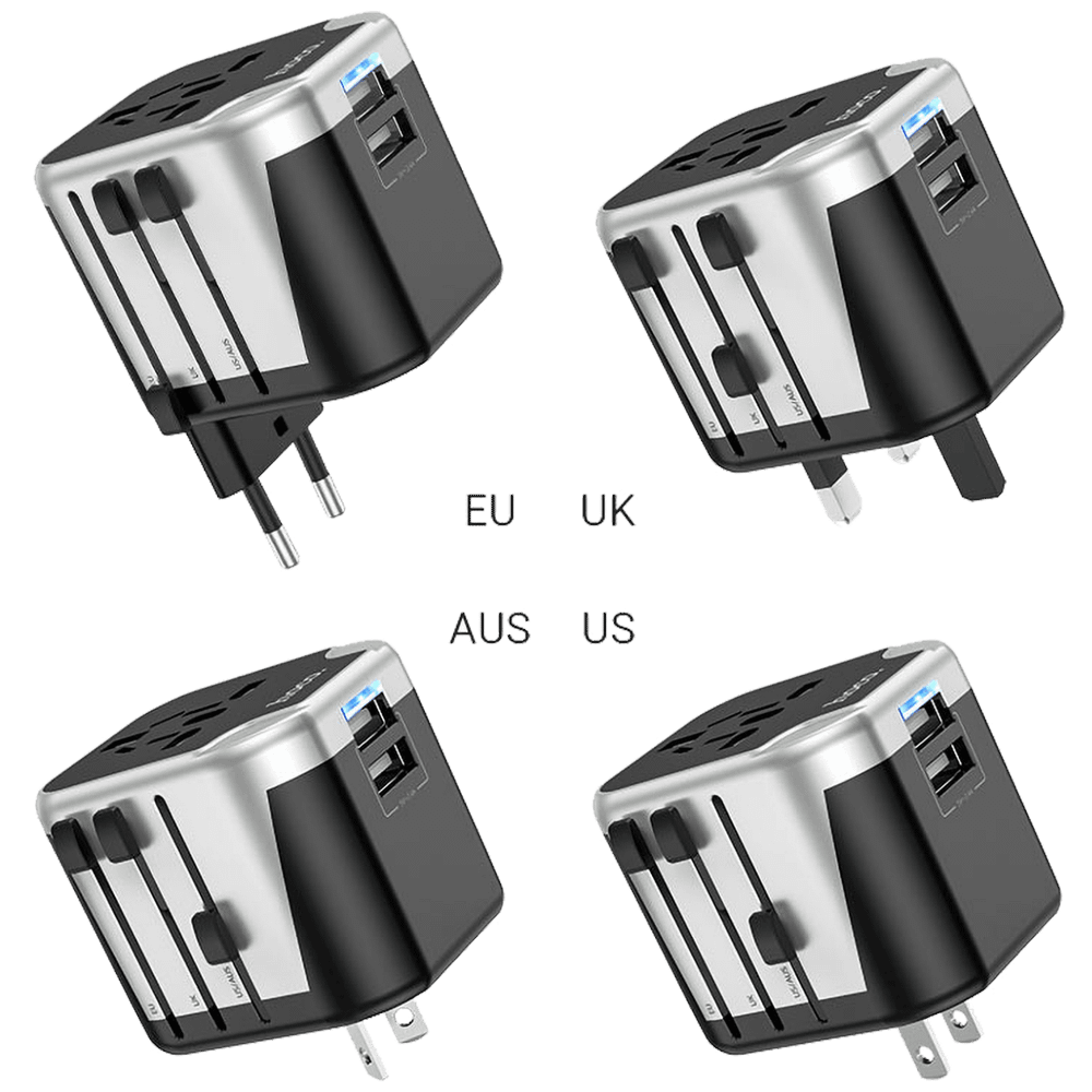 hoco. Punjač kučni, univerzalni, EU/UK/US/AU, 2 x USB,2.4 A - AC5 Level slika 4