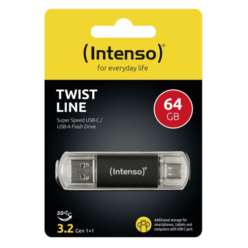 Intenso 64GB Twist Line USB 3.2 / USB-C memorijski stick slika 3