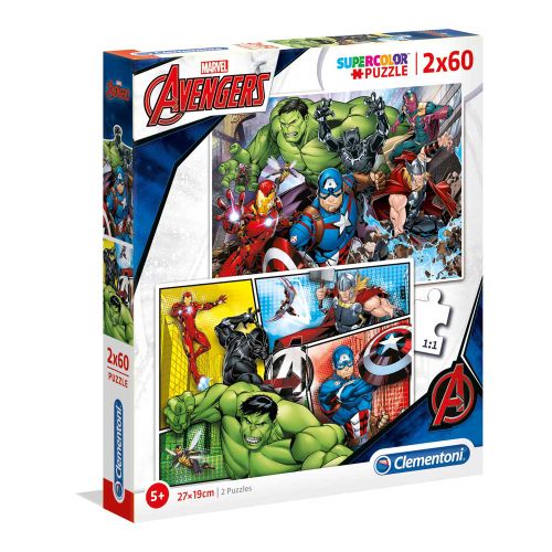 Clementoni Puzzle 2X60 Avengers - 2019 slika 1