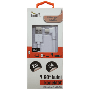 MeanIT USB kabl za smartphone, USB / USB C, 2A - KABEL ZA SMARTPHONE