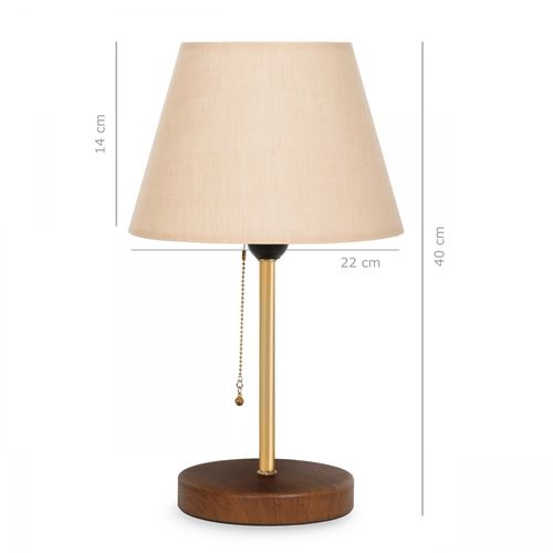 Opviq Stolna lampa MILKY smeđe- bež, 100% PVC- metal, visina 41 cm, promjer 22 cm, duljina kabla 150 cm, E27 60 W, AYD - 2647 slika 4