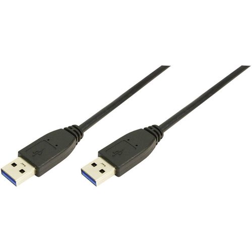 LogiLink USB 3.0 priključni kabel [1x USB 3.2 gen. 1 utikač A (USB 3.0) - 1x USB 3.2 gen. 1 utikač A (USB 3.0)] 2.00 m crna  LogiLink USB kabel USB 3.2 gen. 1 (USB 3.0) USB-A utikač, USB-A utikač 2.00 m crna  CU0039 slika 2