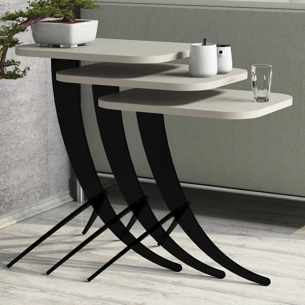 Pion - Krema Nesting Stolovi (3 Komada) slika 1