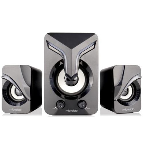 Microlab U270 Phenix Stereo zvucnici, black 11W (5W, 2x3W)USB power,3,5mm LED slika 2