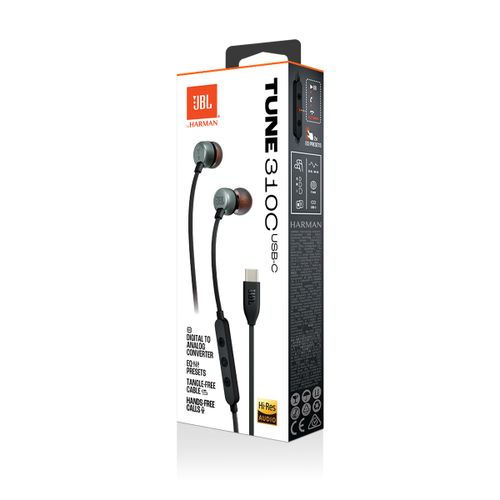 JBL Tune 310C USB-C žičane slušalice, crne slika 9