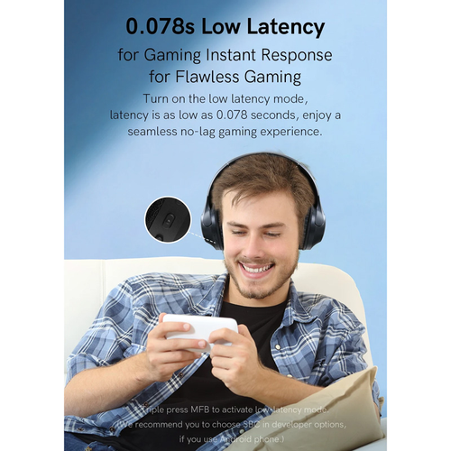 Bluetooth slusalice QCY H2 Headset crne slika 9