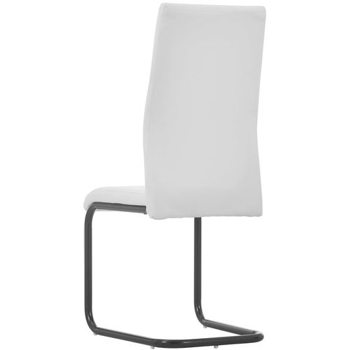 Konzolne blagovaonske stolice od umjetne kože 2 kom bijele slika 4
