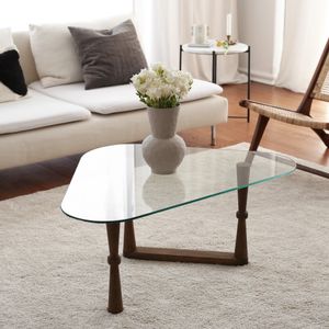 Cam Orta Sehpa S303 Walnut Coffee Table