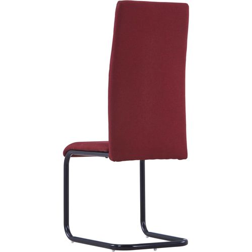 Konzolne blagovaonske stolice od tkanine 4 kom boja vina slika 12