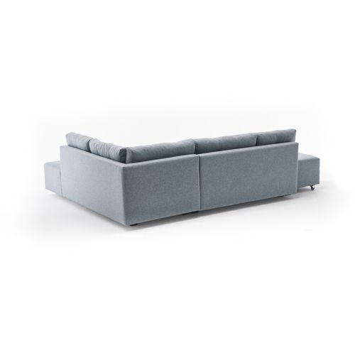 Atelier Del Sofa Kutna garnitura na razvlačenje, Svijetlo plava, Manama Corner Sofa Bed Right - Light Blue slika 4