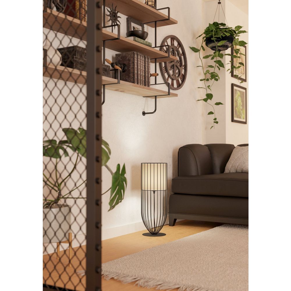 Eglo stolna lampa nosino e27 1x60w crno/bijelo v:580mm o220mm slika 2