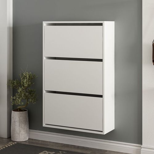 Lupa 3 - White White Shoe Cabinet slika 1