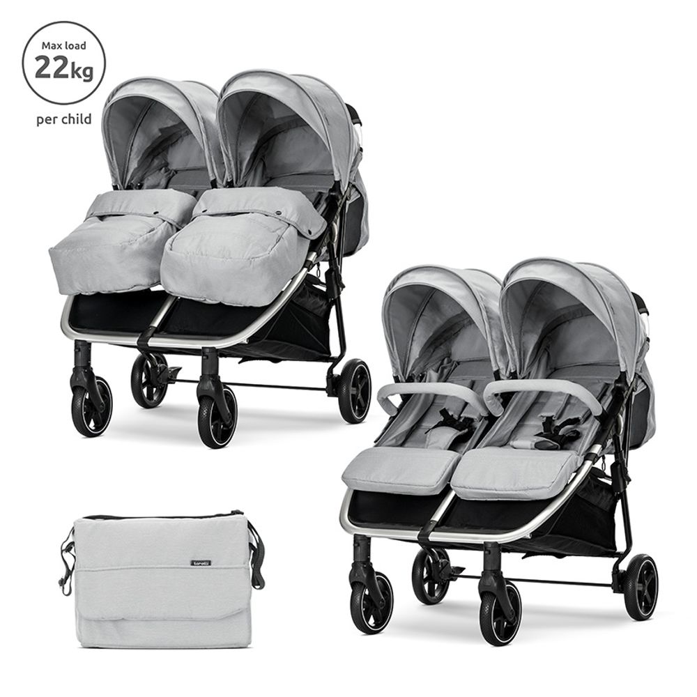 Lorelli Kolica za blizance  Duo, Grey slika 1