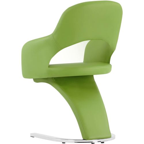 Blagovaonske stolice od umjetne kože 4 kom zelene slika 22