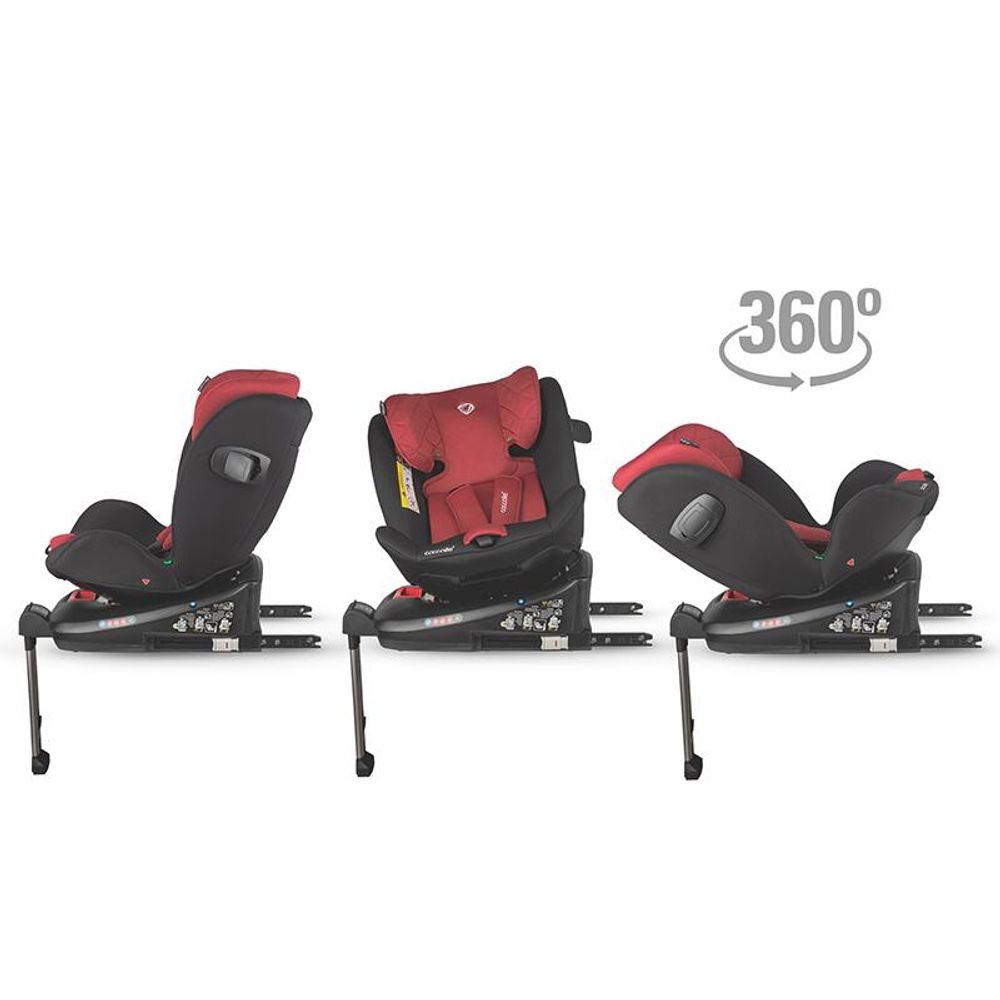 Coccolle® Autosjedalica Vigo iSize 360° 40-150cm Isofix, Poppy Red slika 10