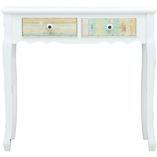 Konzolni stol bijeli 80 x 40 x 74 cm drveni slika 31