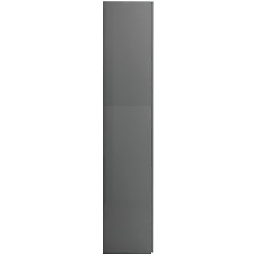 Ormarić za pohranu visoki sjaj sivi 80x35,5x180 cm od iverice slika 33