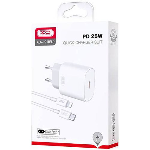 XO Punjač L91 25W + kabl Type-C na Lighting slika 2