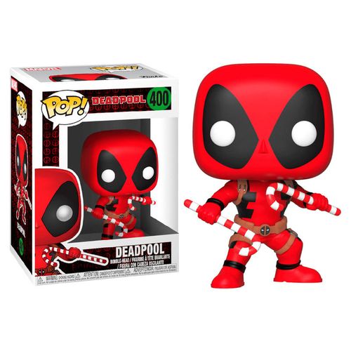 POP figure Marvel Holiday Deadpool with Candy Canes slika 1