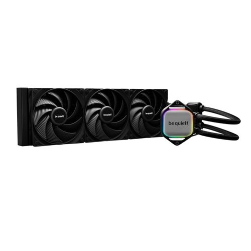 be quiet! BW019 PURE LOOP 2, 360mm [with Mounting Kit for Intel and AMD], Doubly decoupled PWM pump, Three Pure Wings 3 PWM fan 120mm, Unmistakable design with ARGB LED and aluminum-style slika 1