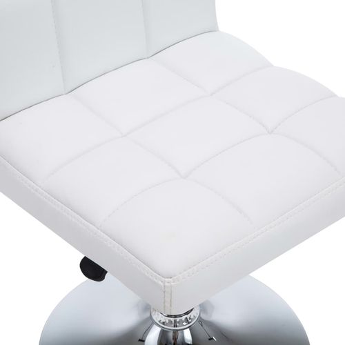 Blagovaonske stolice od umjetne kože 2 kom bijele slika 9