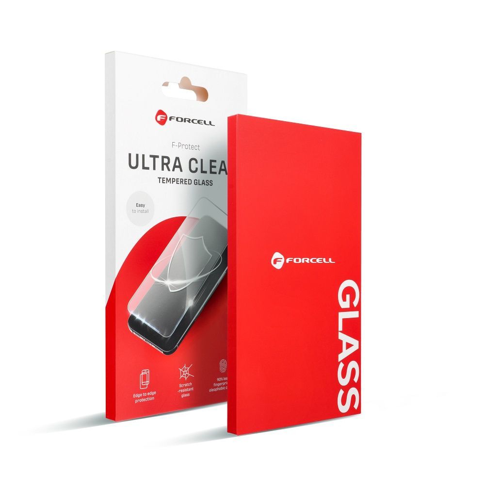 Kaljeno staklo za iPhone 17 AIR Forcell Ultra Clear Glass crno slika 4